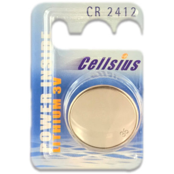 Cellsius Batterie CR2412 Knopfzelle CR 2412 Lithium 100 mAh 3V 1St.