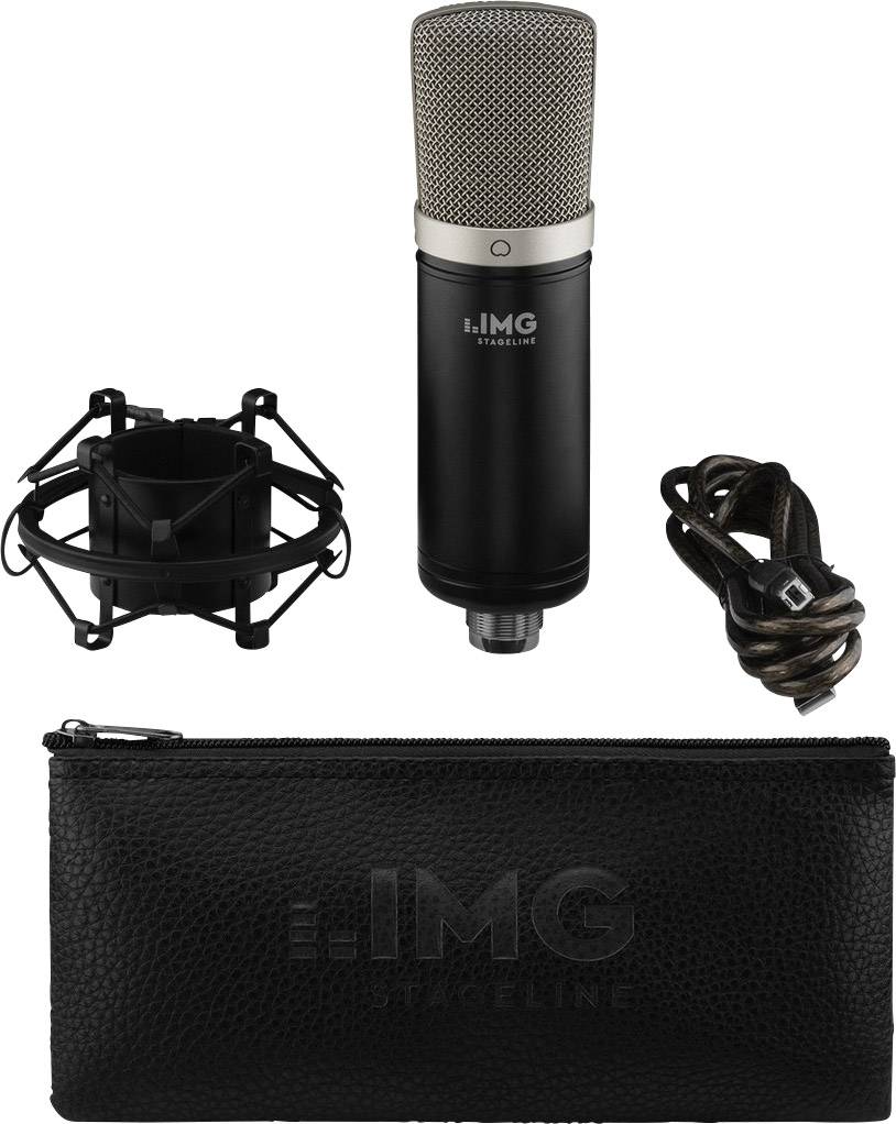 IMG Stageline ECMS-50USB USB-Mikrofon Übertragungsart (Details):Kabelgebunden inkl Spinne, inkl. Kabel, inkl. Tasche USB Kabelgebunden