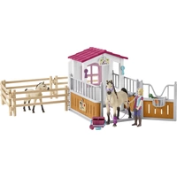 Schleich Horse Club Pferdebox mit Arabern und Pferdepflegerin 42369 Schleich Horse Club Pferdebox mit Arabern und Pferdepflegerin 42369