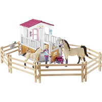 Schleich Horse Club Pferdebox mit Arabern und Pferdepflegerin 42369 Schleich Horse Club Pferdebox mit Arabern und Pferdepflegerin 42369