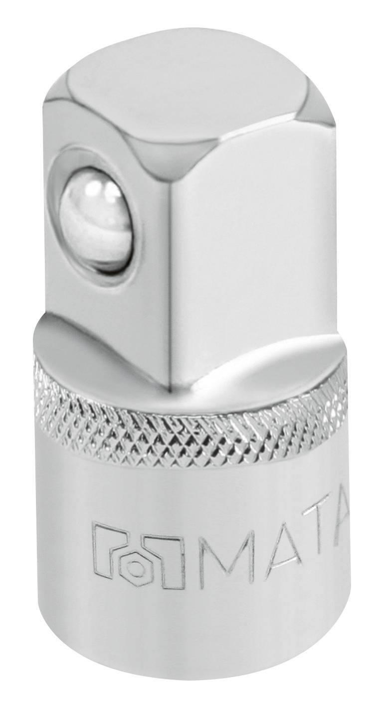 Metallischer Adapter mit sechseckiger Basis und Kugelgelenk oben, geeignet für Befestigungs- oder Verbindungszwecke in Mechanik.