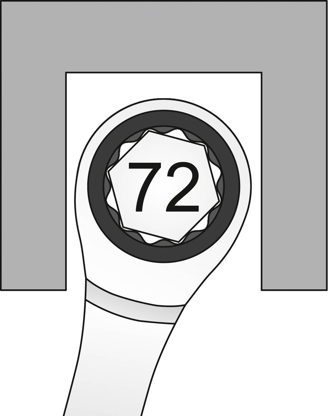 Matador Schraubwerkzeuge 01830100 Knarren-Ring-Maulschlüssel Schlüsselweite (Metrisch) 10mm