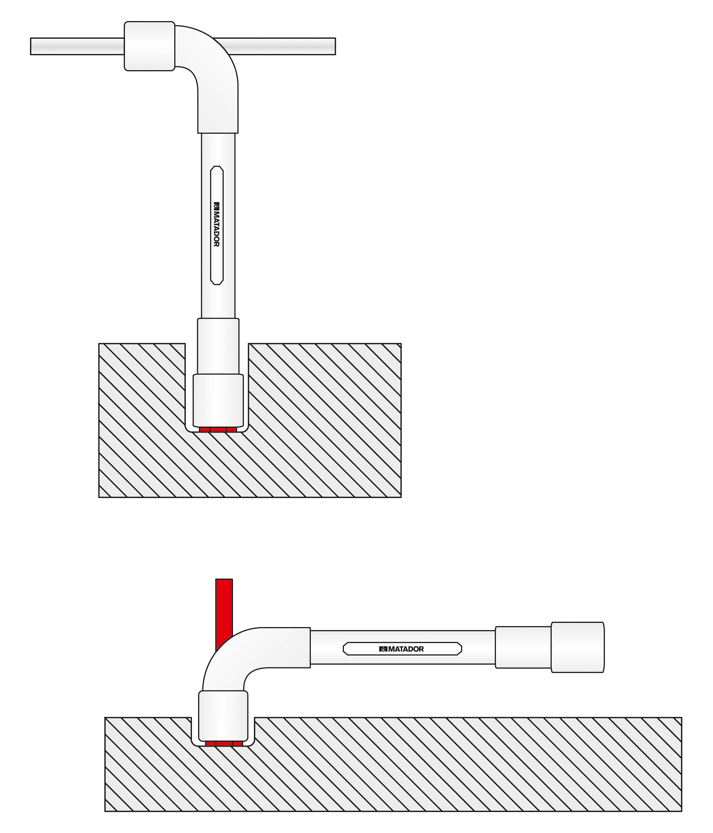 Matador Schraubwerkzeuge 03209080Pfeifenkopfschlüssel-Satz, 8-tlg