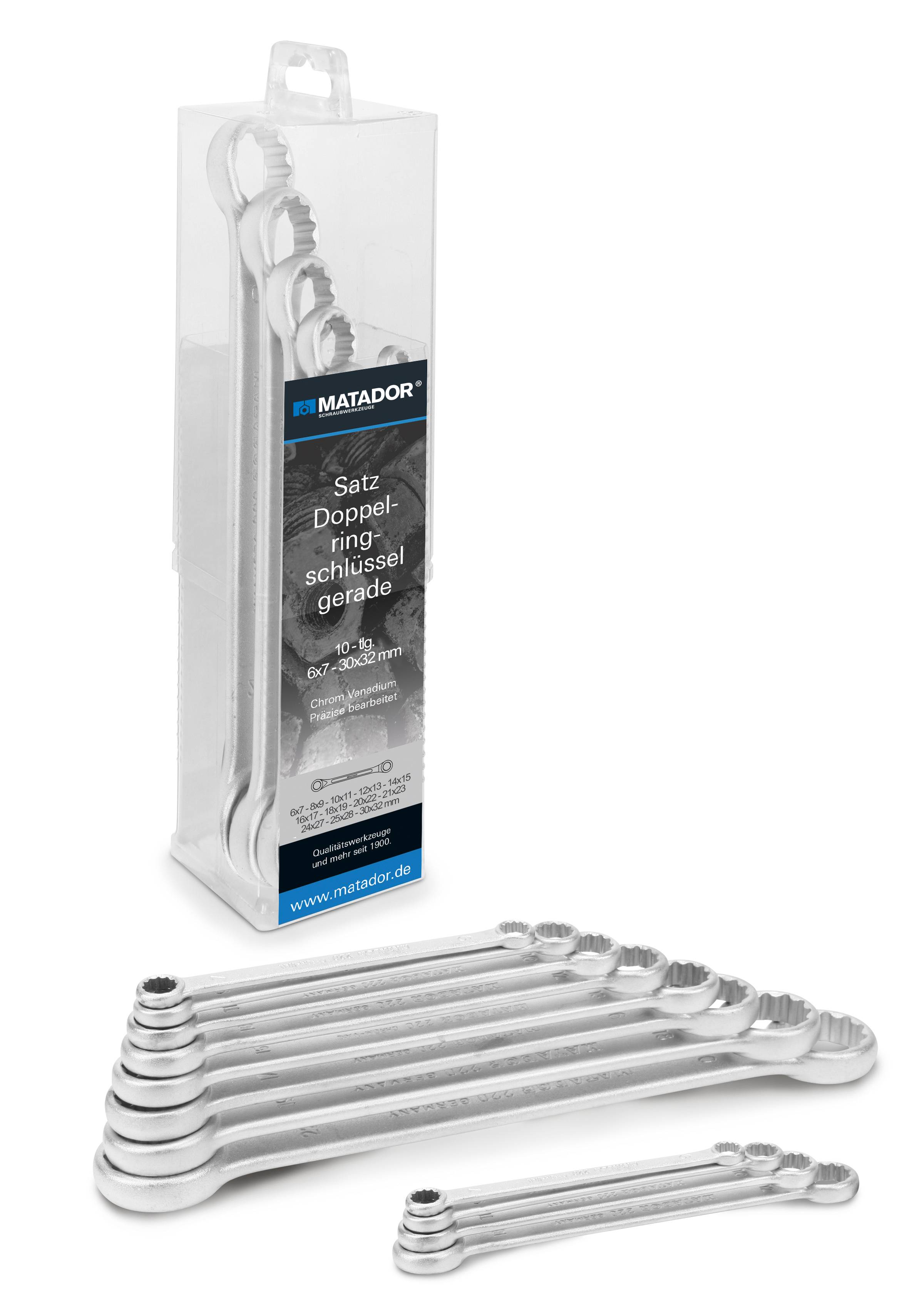 Matador Schraubwerkzeuge 02209120 Doppel-Ringschlüssel-Satz 12teilig Schlüsselweite (Metrisch) 6 - 32mm
