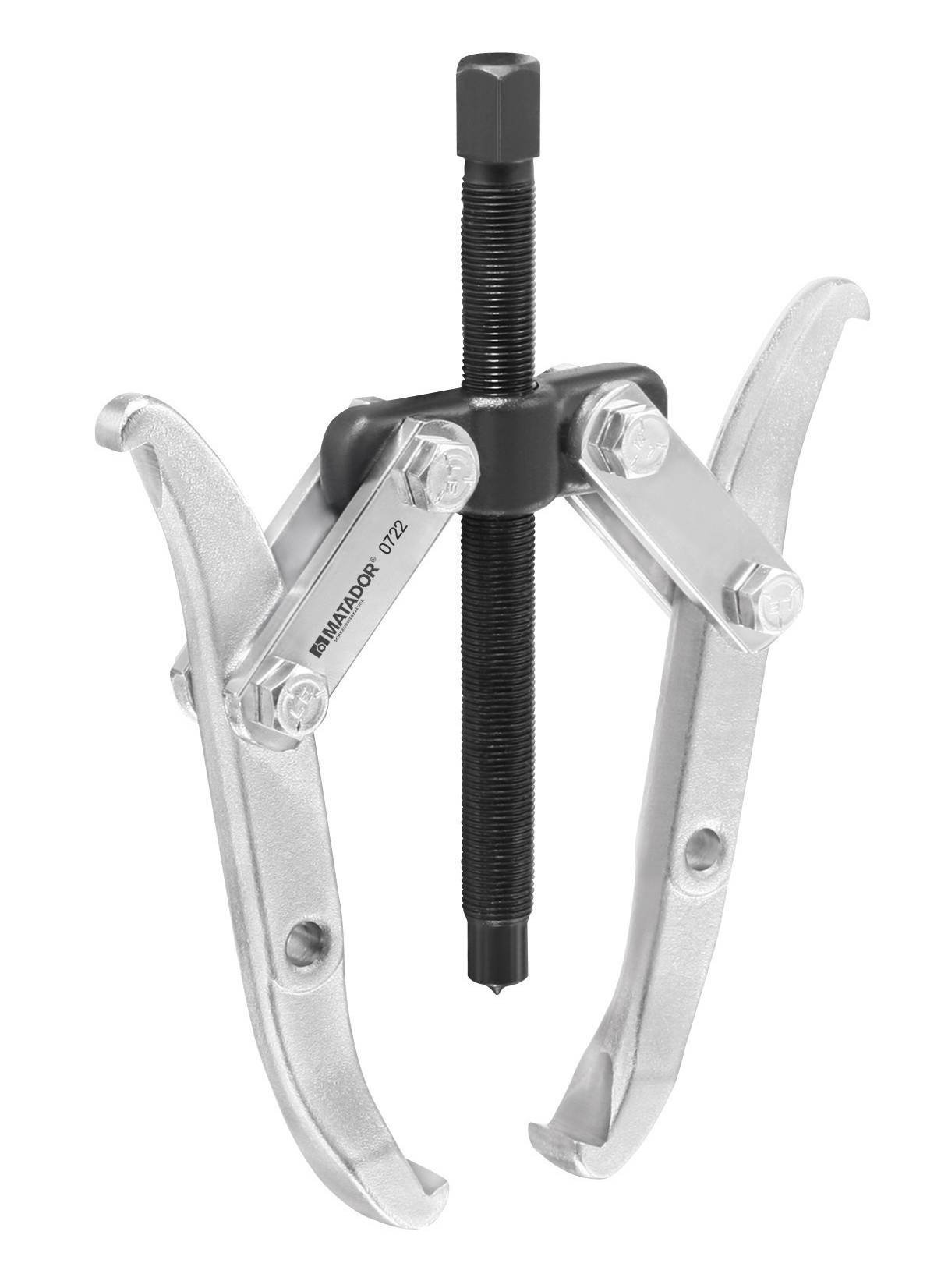 Zweiarmiger Abzieher aus Metall, verwendet zum Entfernen von Lagern oder Zahnrädern von Wellen in mechanischen Anwendungen.