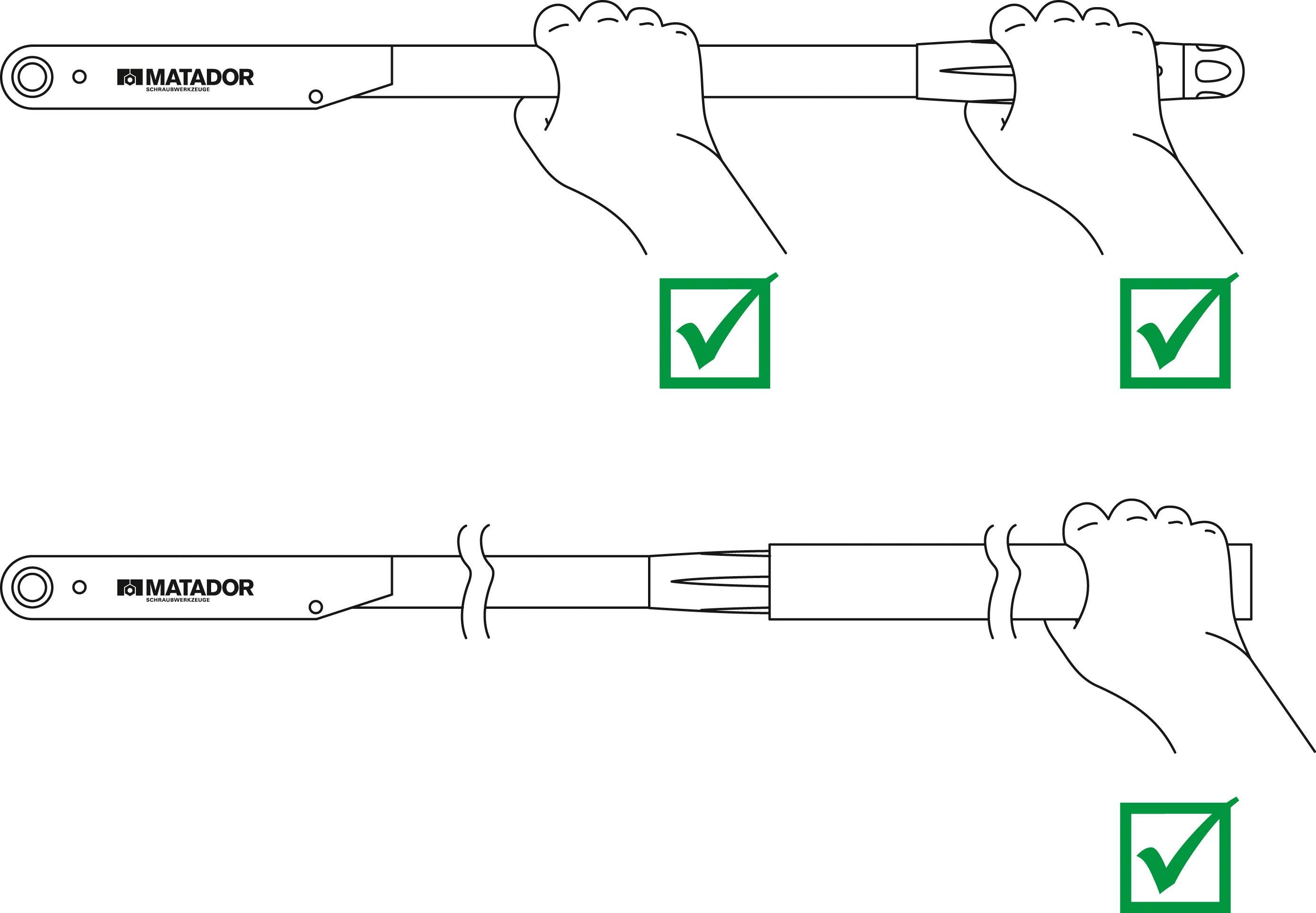 Matador Schraubwerkzeuge 61740010 Drehmomentschlüssel 3/8" (10 mm) 5 - 33 Nm