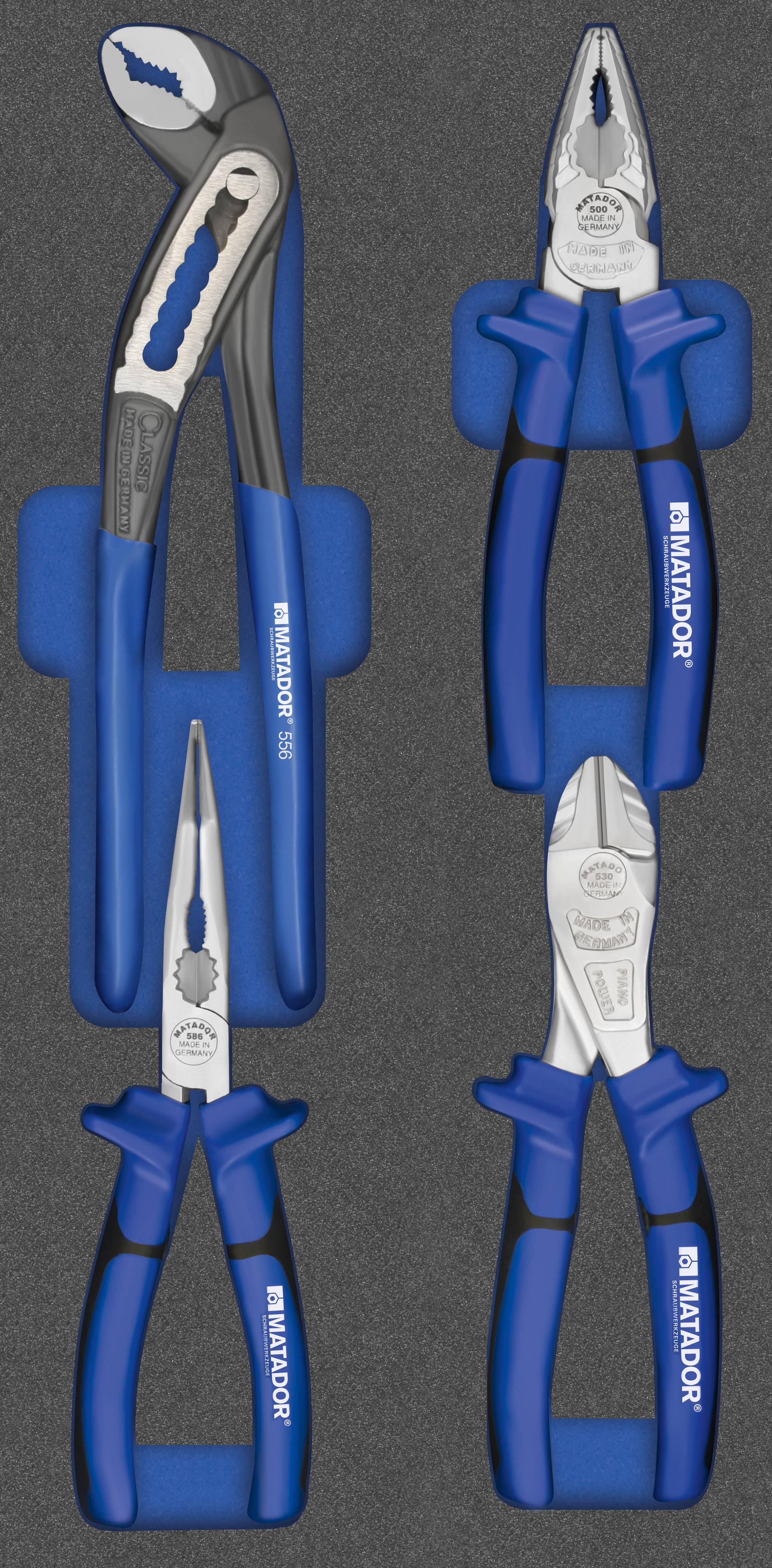 Matador Schraubwerkzeuge 81641501 Werkstatt Zangen-Set 4teilig