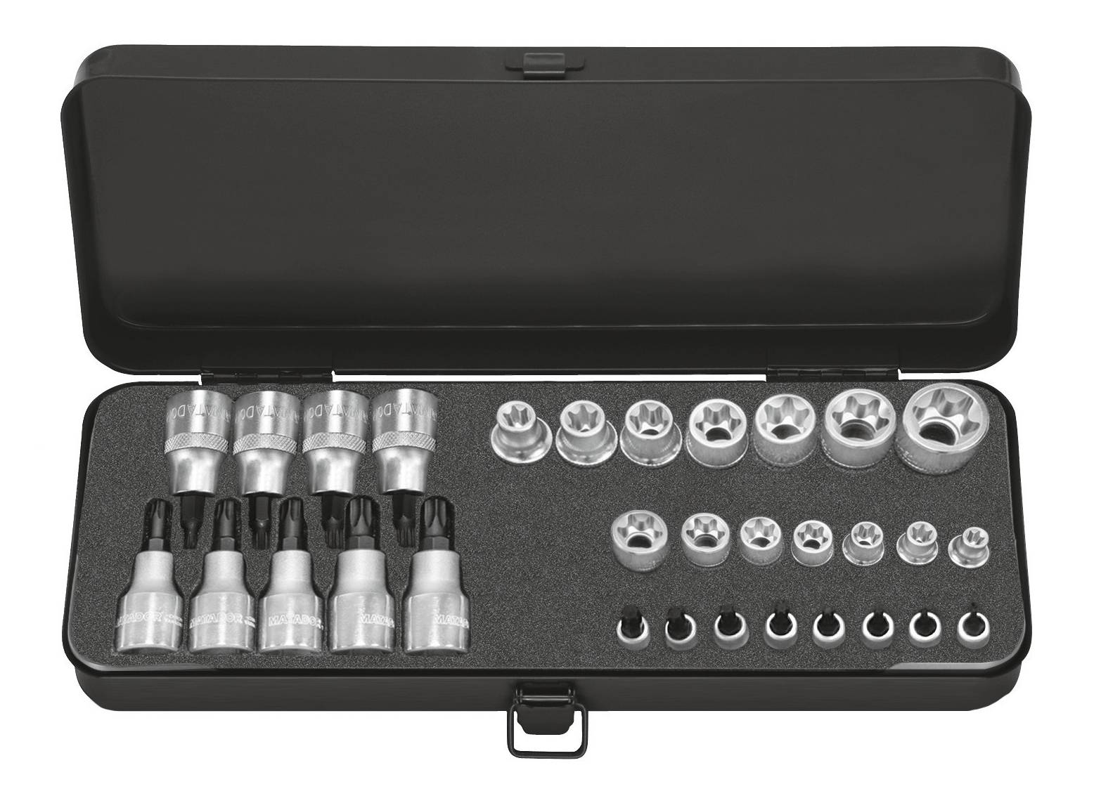 Matador Schraubwerkzeuge Steckschlüssel-Bit-Einsatz-Set 1/4" (6.3 mm) 31teilig 41929310