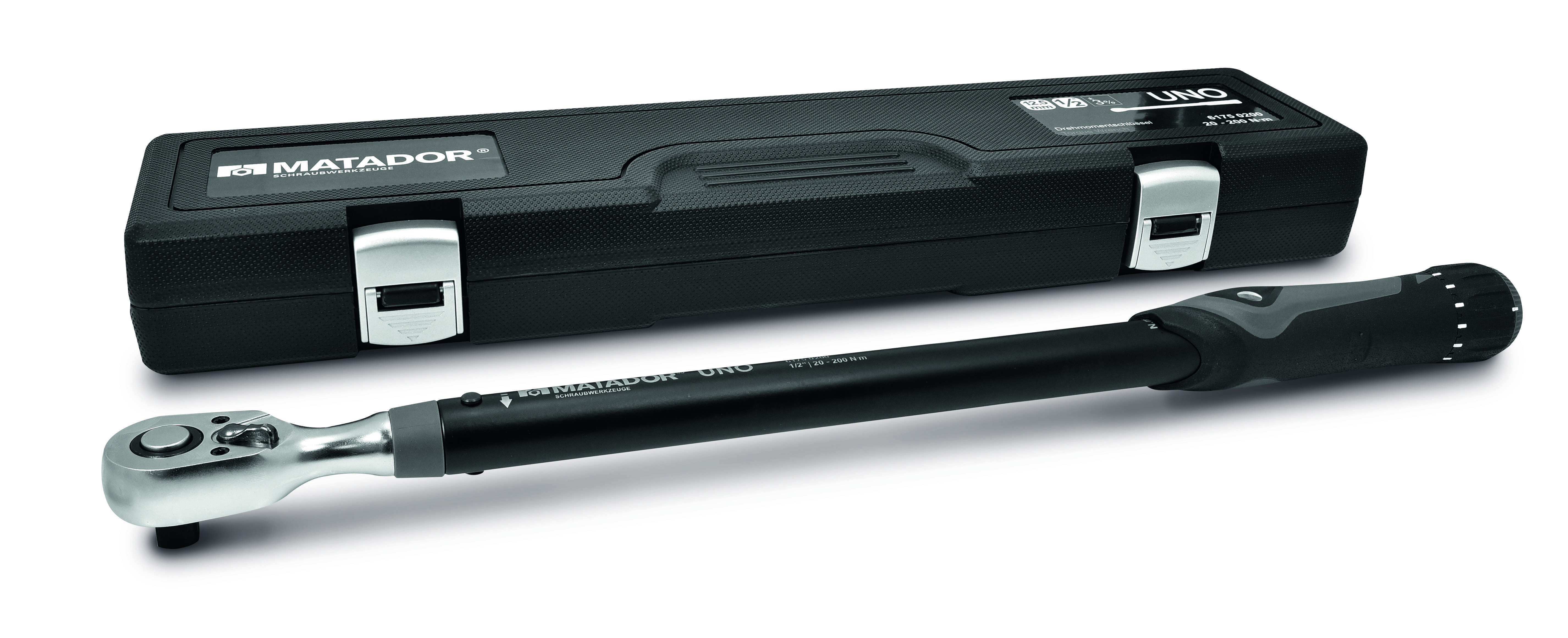 Matador Schraubwerkzeuge 61750100 Drehmomentschlüssel mit Umschaltknarre 1/2" (12.5 mm) 20 - 100 Nm