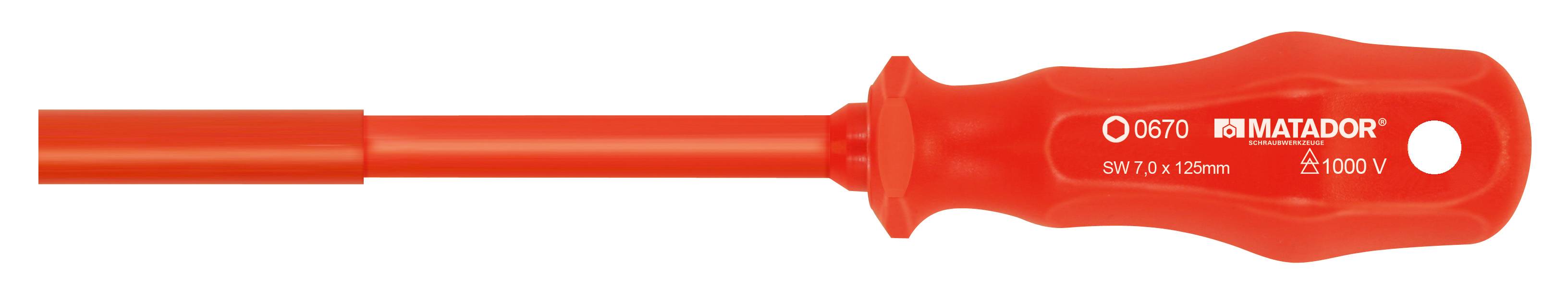 Matador Schraubwerkzeuge VDE Steckschlüssel-Schraubendreher Schlüsselweite (metrisch): 5mm