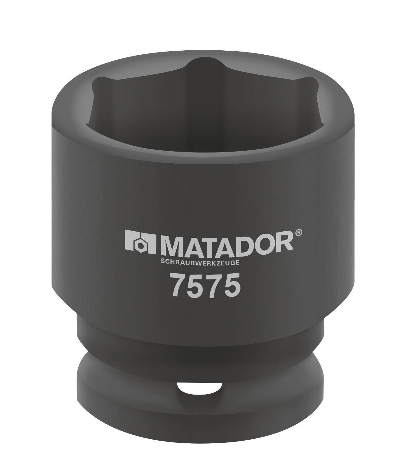 Ein Steckschlüsseleinsatz von Matador, Modell 7575, schwarz, für Schraubarbeiten konzipiert.