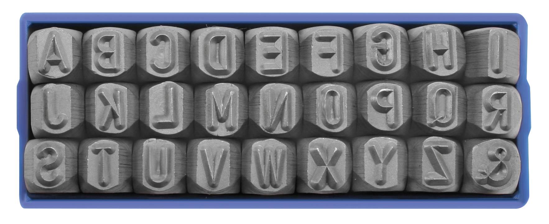 Matador 07121140 27teilig Schlagbuchstabensatz Schrifthöhe: 4mm