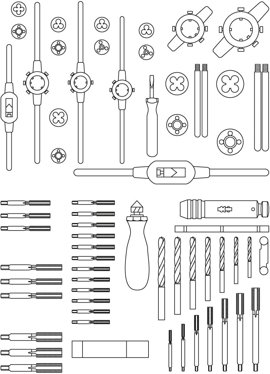 Matador 07669610 Gewindeschneidsatz