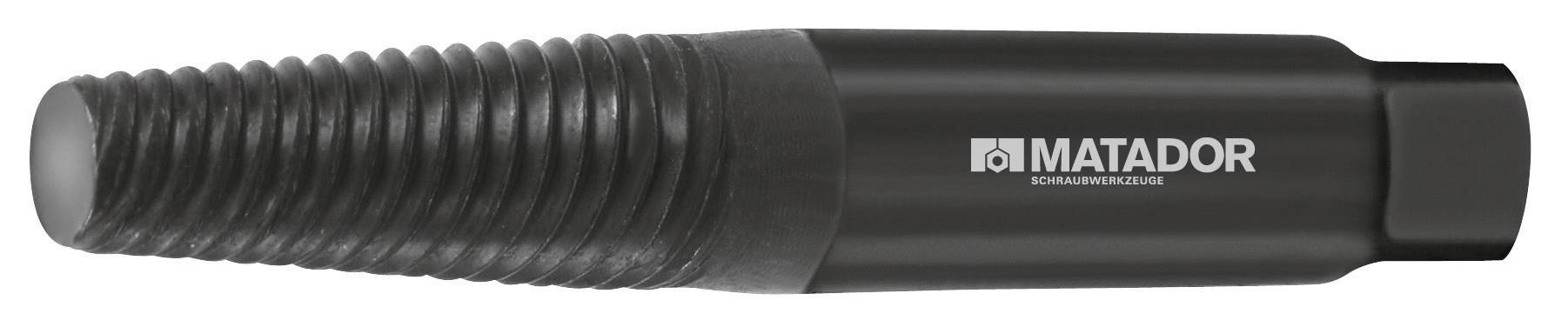 Schwarze Matador Werkzeughalterung mit geripptem Design und Firmenlogo.