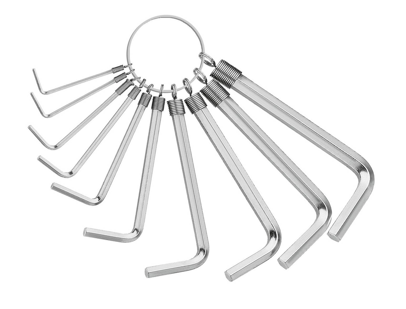 Matador Schraubwerkzeuge Innen-Sechskant Winkelschraubendreher 2 mm, 2.5 mm, 3 mm, 4 mm, 4.5 mm, 5 mm, 5.5 mm, 6 mm, 8 mm, 10mm