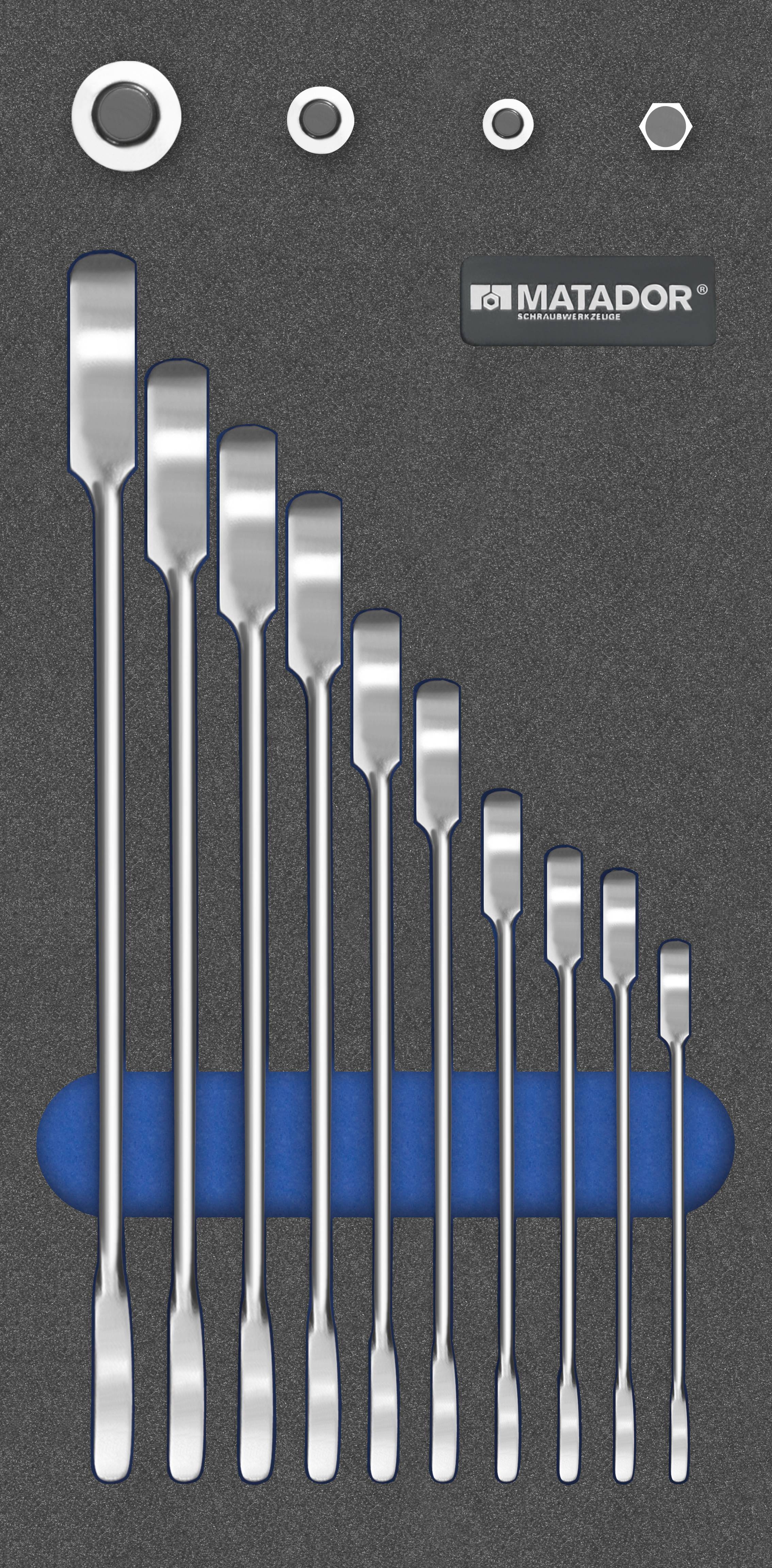 Matador Schraubwerkzeuge 81641183 Knarren-Ring-Maulschlüssel-Satz 14teilig Schlüsselweite (Metrisch) 6 - 19mm