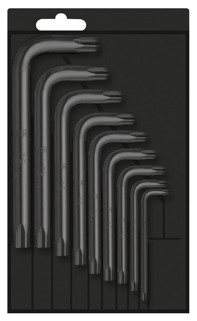 Matador Schraubwerkzeuge Innen-Sechsrund (TX) Winkelschraubendreher-Set T 9, T 10, T 15, T 20, T 25, T 27, T 30, T 40 9teilig