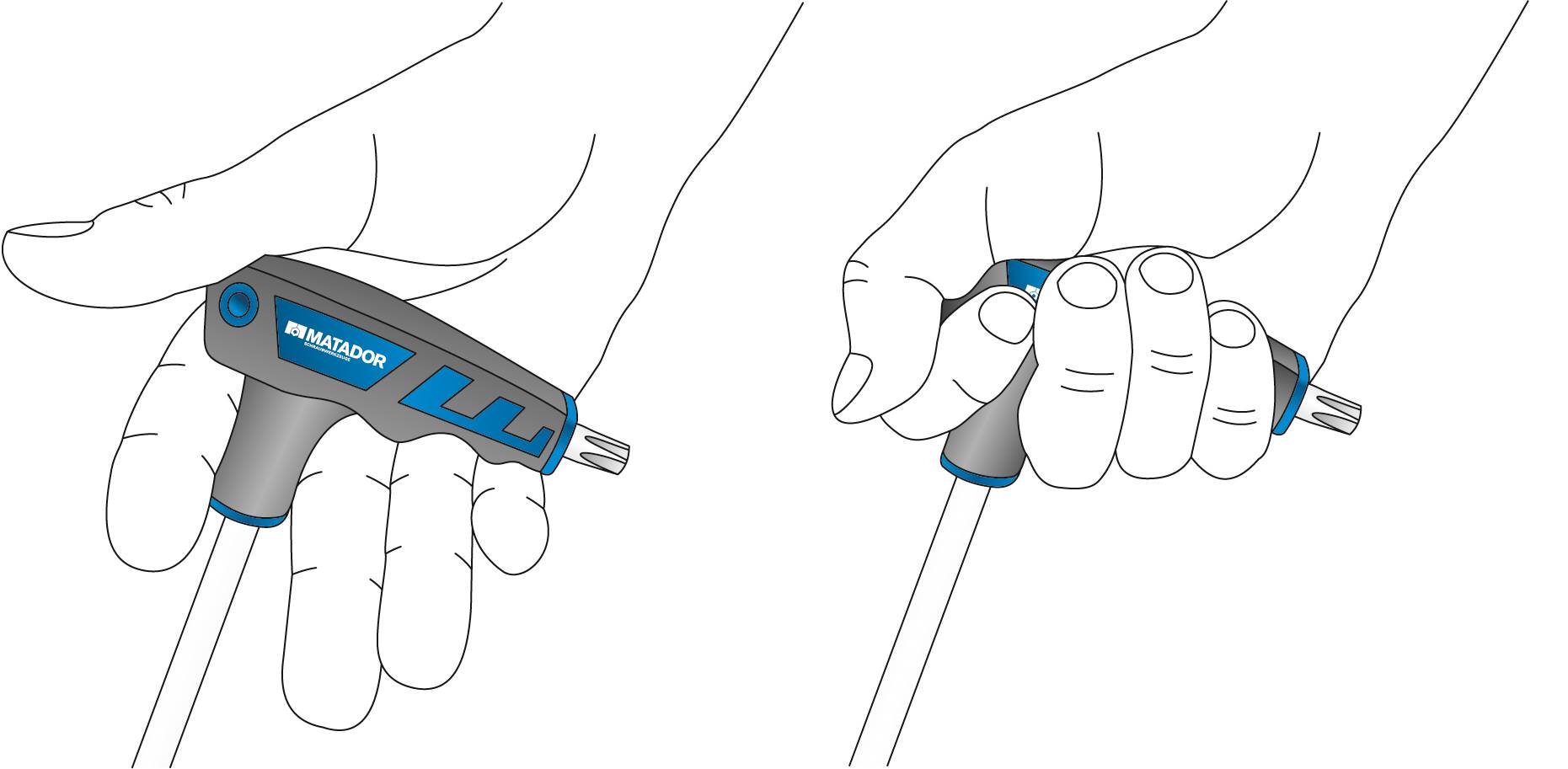 Matador Schraubwerkzeuge Werkstatt Sechsrund-Schraubendreher