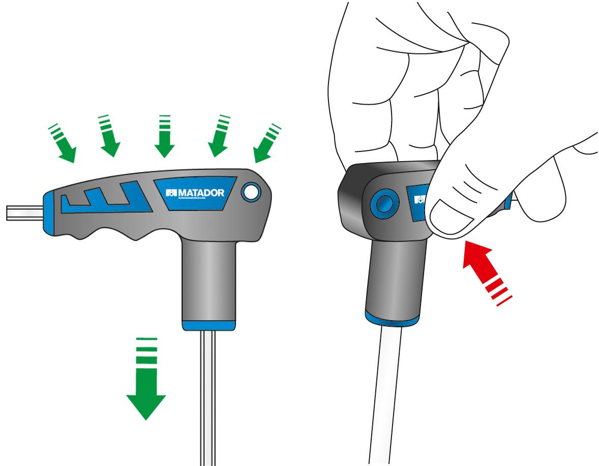 Matador Schraubwerkzeuge Werkstatt Sechsrund-Schraubendreher