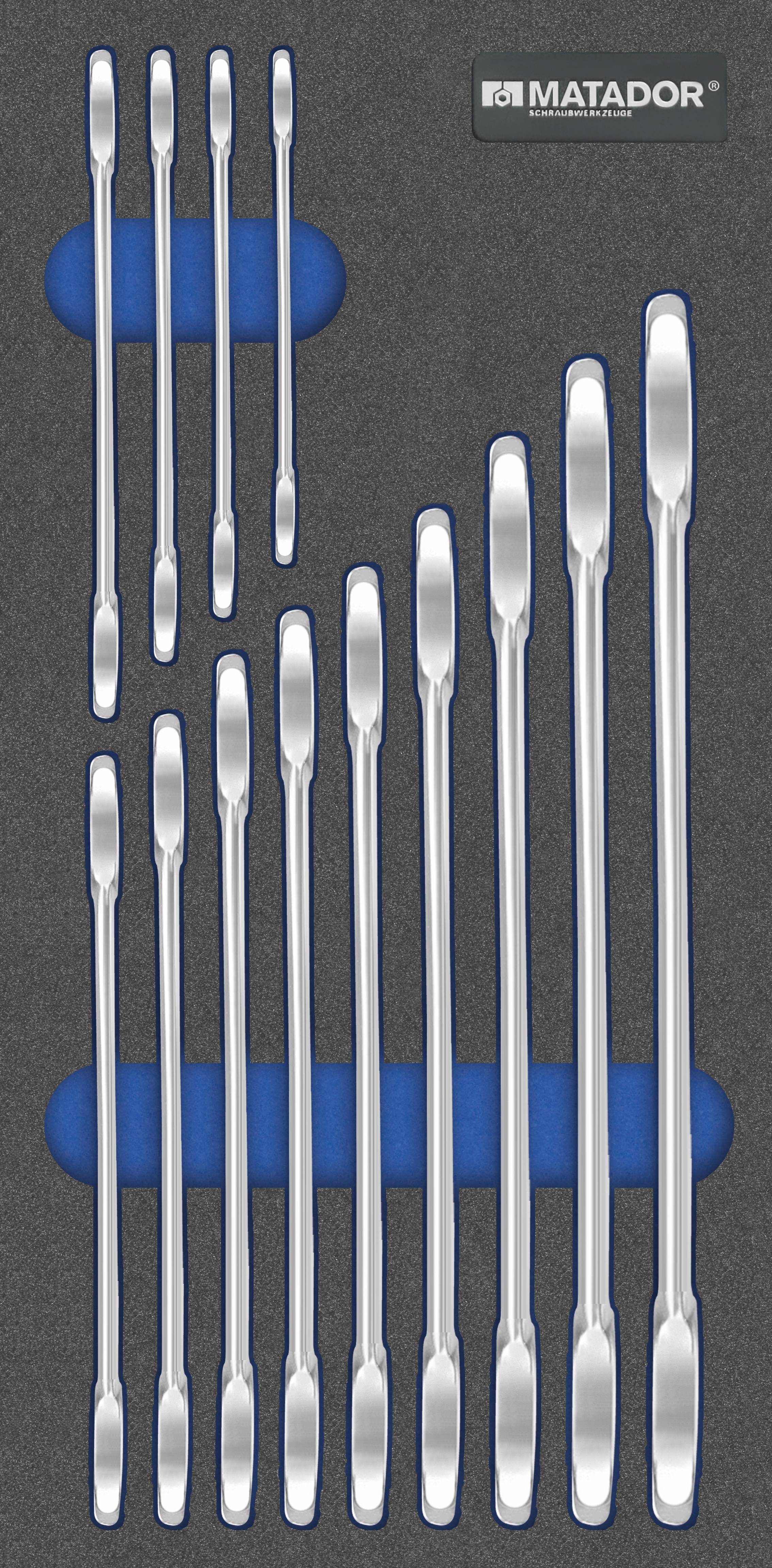 Matador Schraubwerkzeuge 81644100 Doppel-Maulschlüssel-Satz 13teilig Schlüsselweite (Zoll) 1/2" - 25/32"