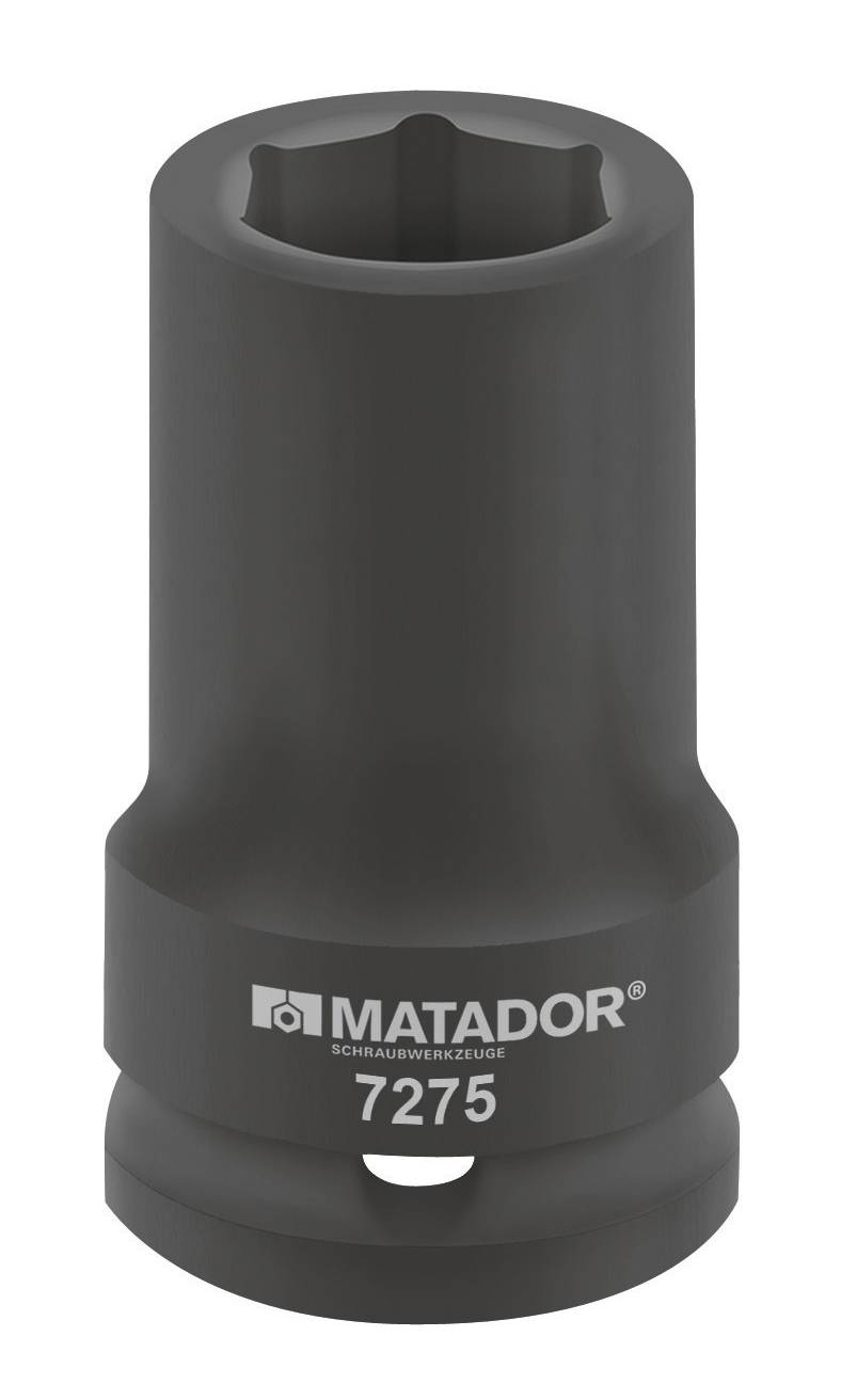 Schwarze Stecknuss von Matador, Modell 7275, geeignet für Schraubwerkzeuge.