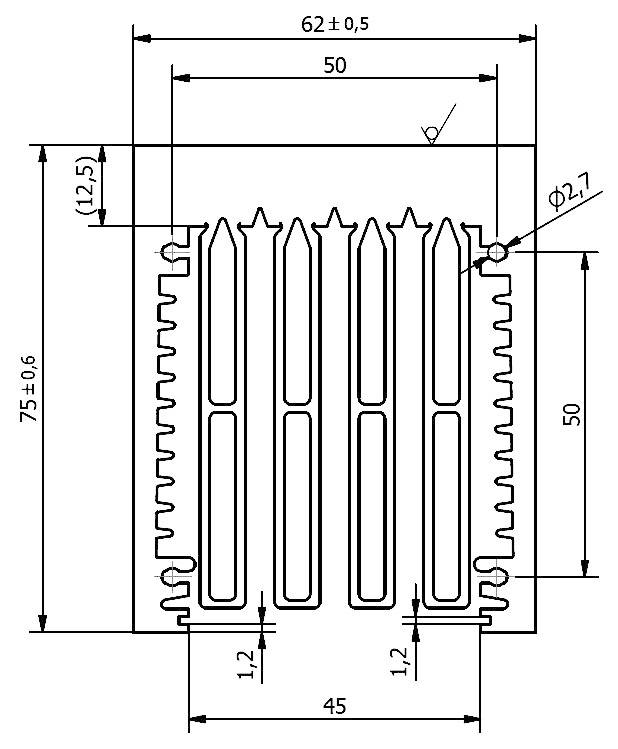 Fischer Elektronik 10015838 LA 6 150 AL Profilkühlkörper 0.3 K/W (L x B x H) 150 x 75 x 62mm