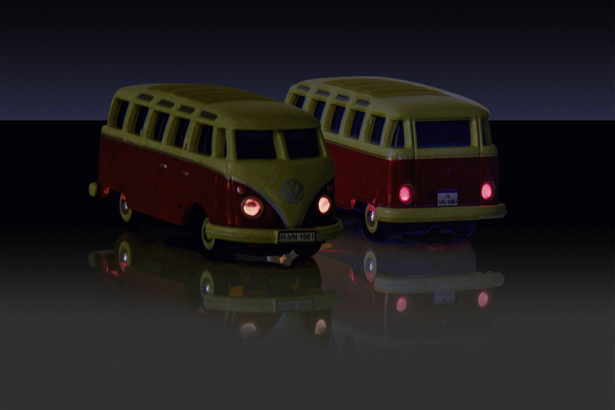 Carson Modellsport 500504119 VW Bus T1 Samba 1:87 RC Modellauto Elektro Straßenmodell Heckantrieb (