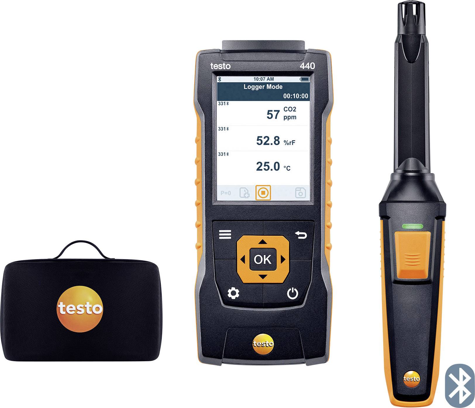 Testo 440 Set CO2 Kohlendioxid-Messgerät 0 - 10000 ppm
