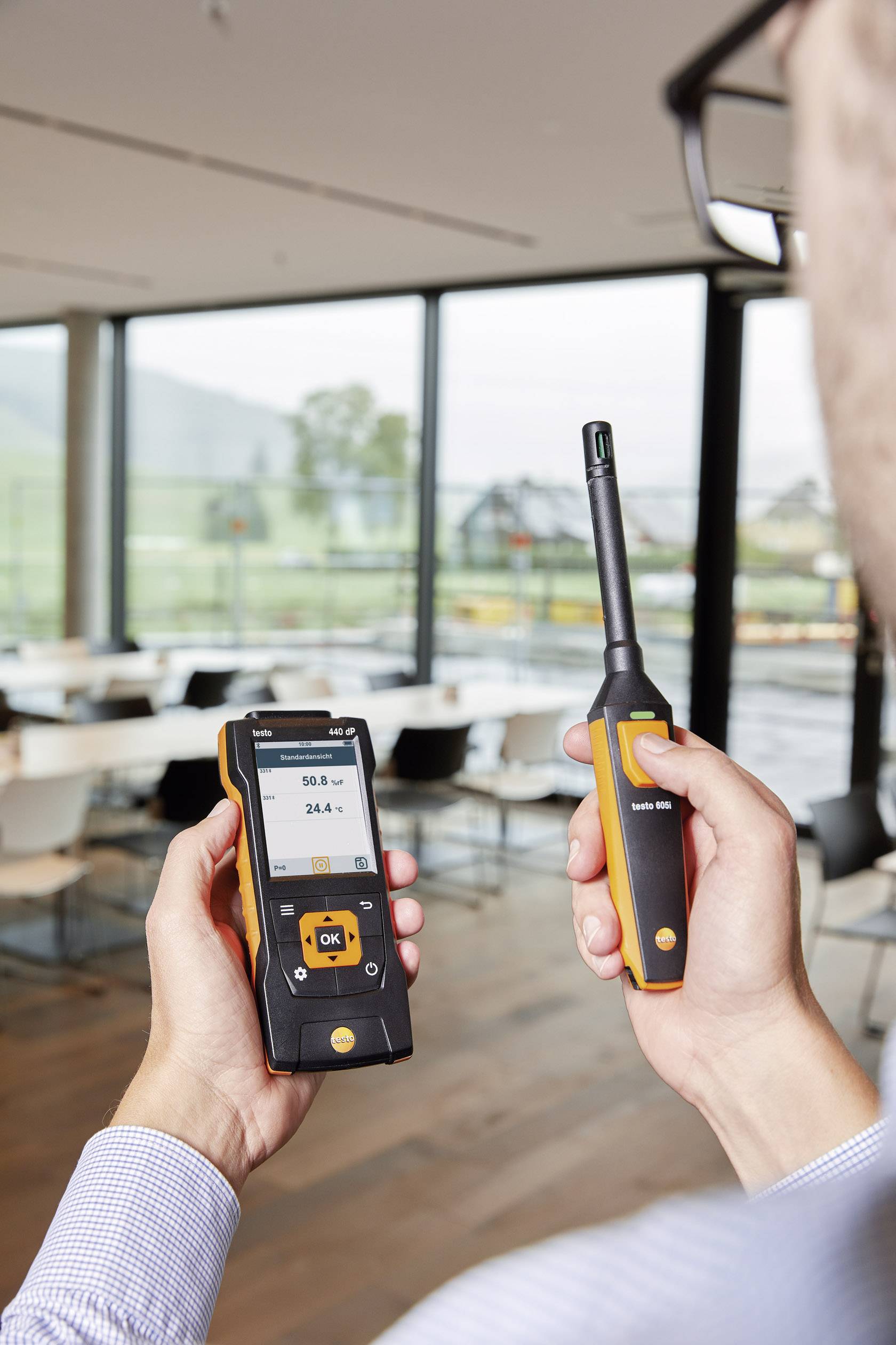 Testo 440 Set RH Luftfeuchtemessgerät (Hygrometer) 0% rF 100% rF