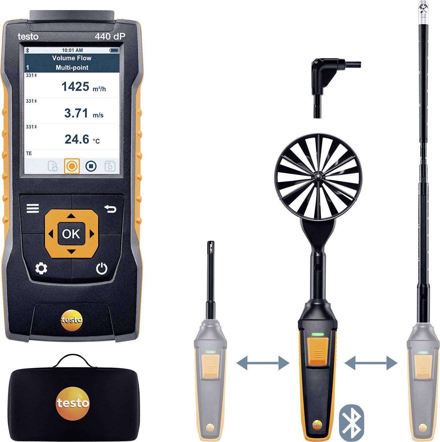 Testo 440 Set2 delta P Anemometer