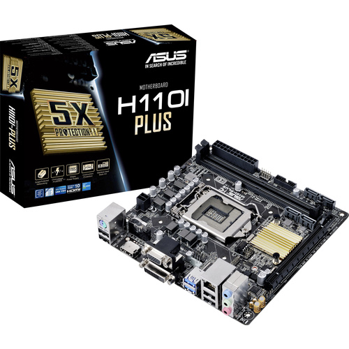 Asus H110I-PLUS Mainboard Sockel Intel® 1151 Formfaktor Mini-ITX Mainboard-Chipsatz Intel® H110