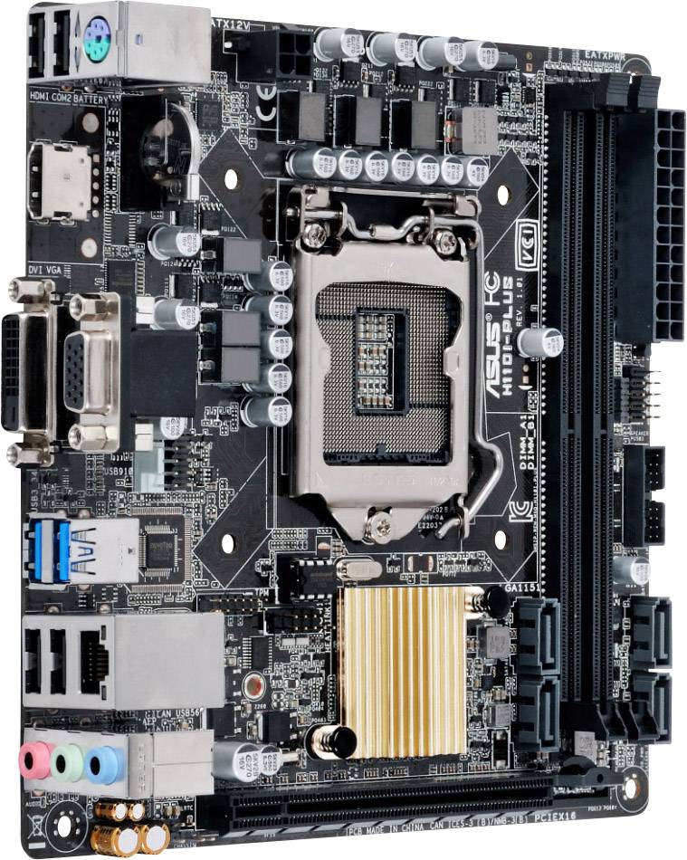 Asus H110I-PLUS Mainboard Sockel (PC) Intel® LGA 1151 Formfaktor (Details) Mini-ITX Mainboard-Chipsatz Intel® H110