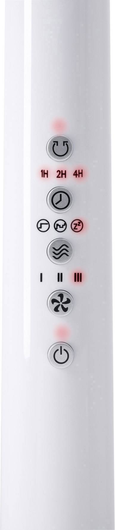 Steba VT 5 Standventilator 54 W (L x B x H) 42 x 45 x 134 cm Weiß Oszillierend, Timer, mit Fernbedienung