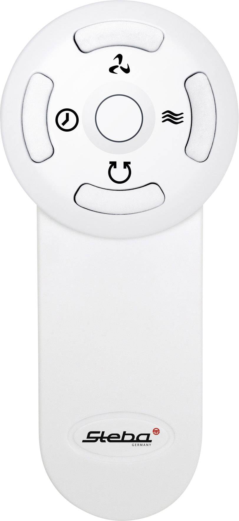 Steba VT 5 Standventilator 54 W (L x B x H) 42 x 45 x 134 cm Weiß Oszillierend, Timer, mit Fernbedienung