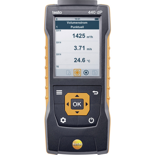 Testo 440 dP Druck-Messgerät Luftdruck, Beleuchtungsstärke, CO2, Temperatur, Windgeschwindigkeit -150 - +150hPa