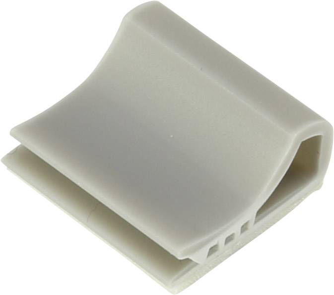 TRU COMPONENTS Befestigungssockel TC-6645720 für Flachbandkabel Hellgrau 100St.