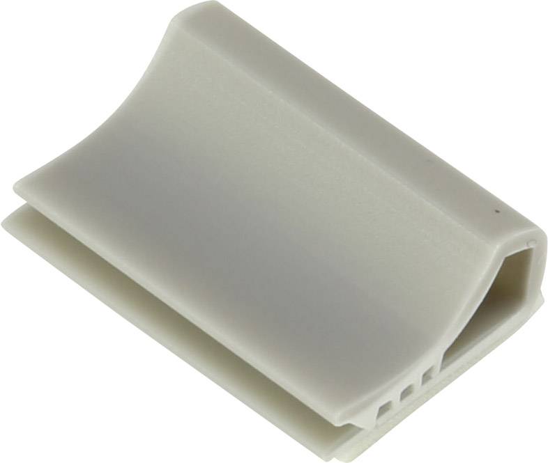 TRU COMPONENTS Befestigungssockel TC-6645724 für Flachbandkabel Hellgrau 100St.