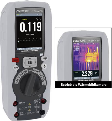 VOLTCRAFT WBM-460 Wärmebildkamera inkl. Multimeterfunktion -20 bis +260°C 80 x 80 Pixel 50Hz