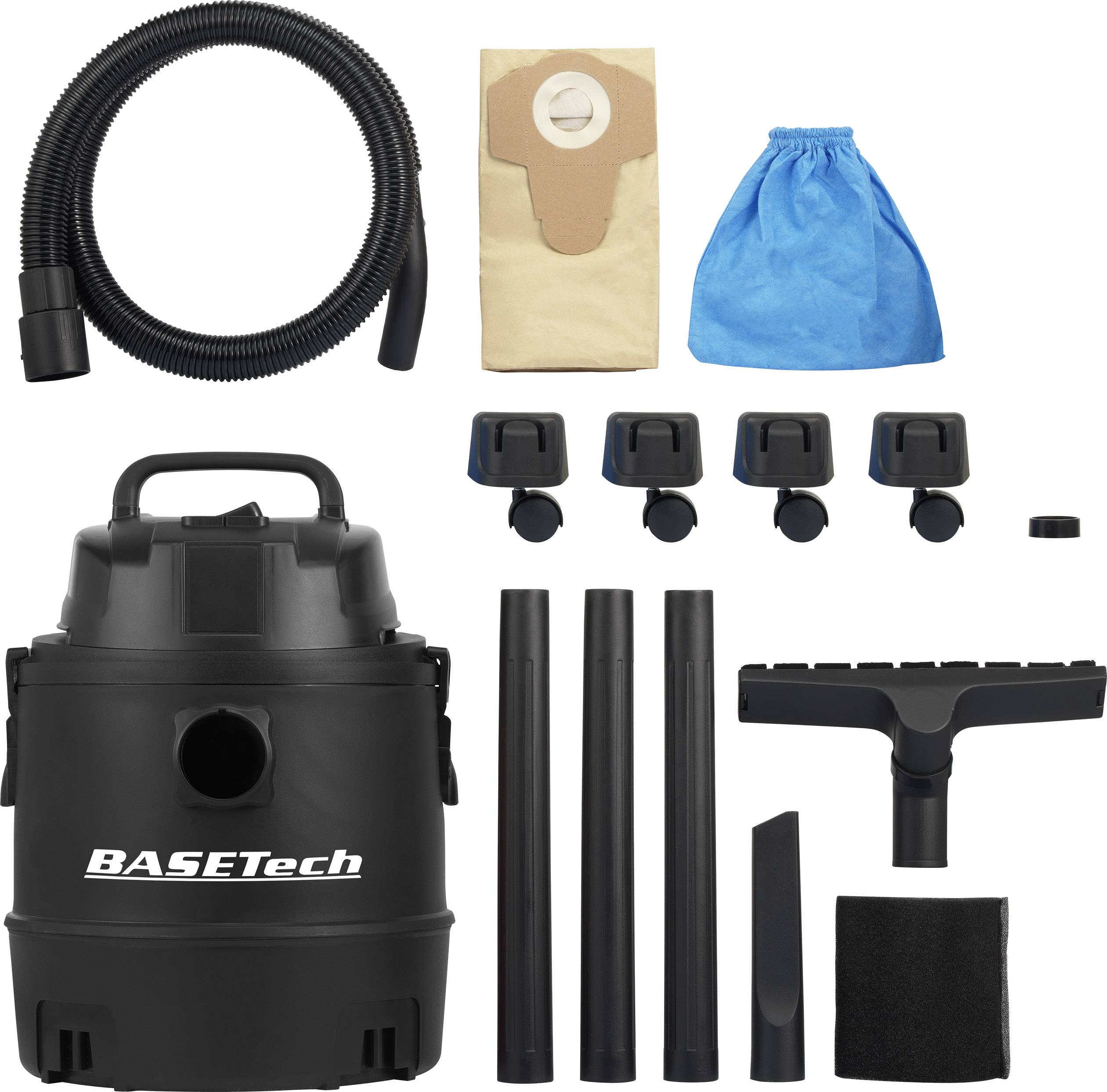 Basetech BT-VC-1250W 1661489 Wassersauger 1250W 20l Laubbläser