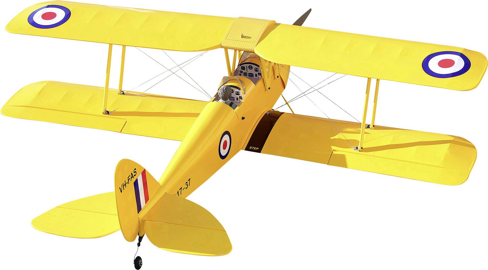 VQ Tiger Moth Gelb RC Motorflugmodell ARF 1400mm