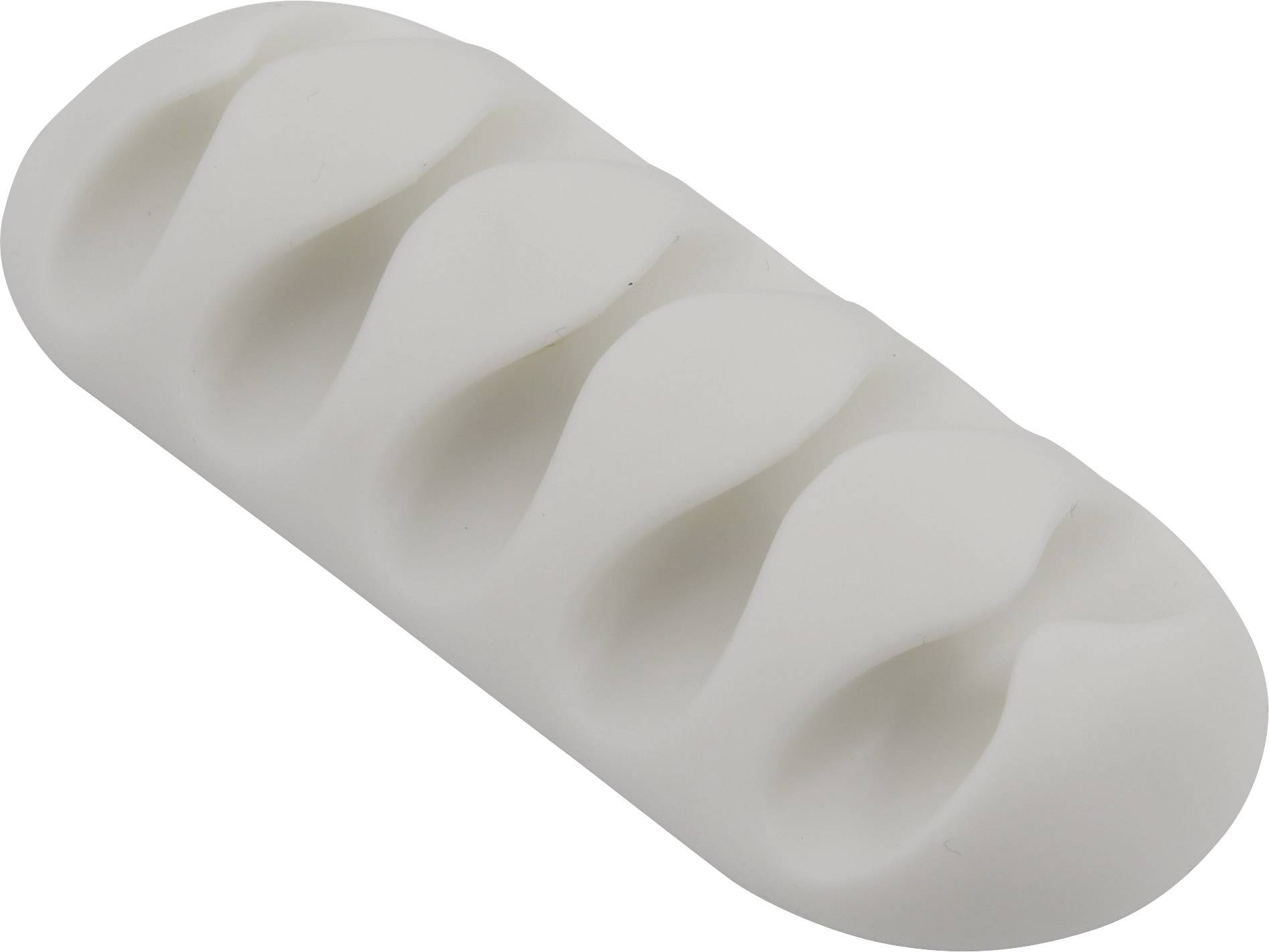 TRU COMPONENTS Kabelhalter selbstklebend TC-6646540 Bündel-Ø-Bereich 8 mm (max) Weiß