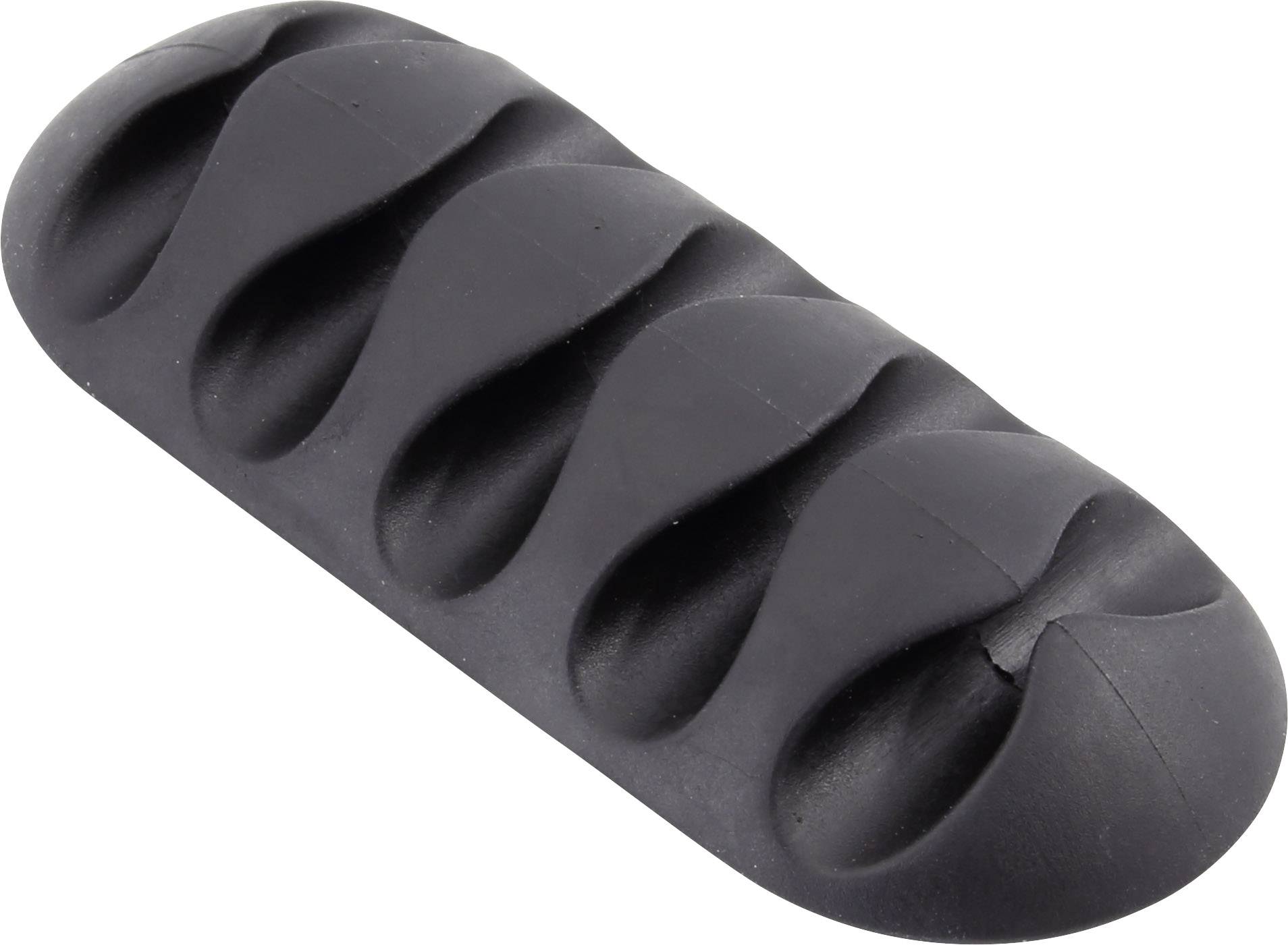 TRU COMPONENTS Kabelhalter selbstklebend TC-6646544 Bündel-Ø-Bereich 8mm (max) Schwarz