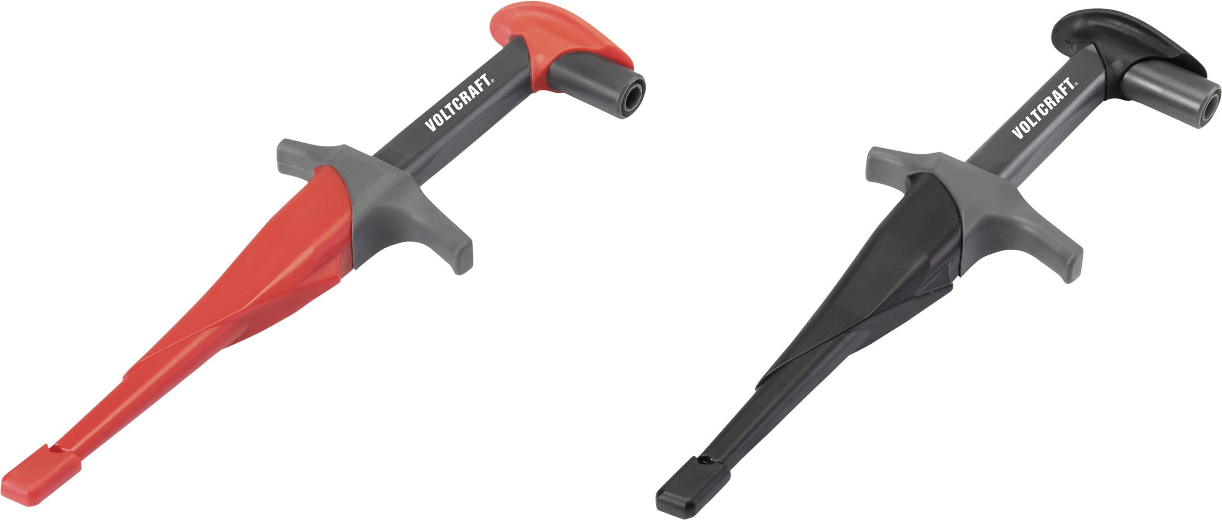 VOLTCRAFT MSK-115 Sicherheits-Abgreifklemmen-Set Buchse 4 mm CAT III 1000 V, CAT IV 600 V Schwarz