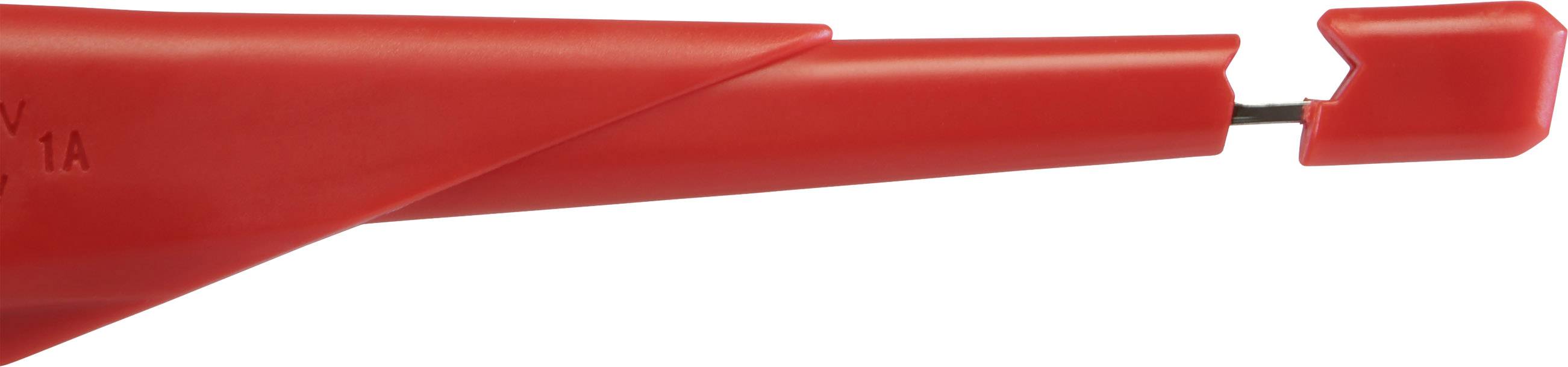 VOLTCRAFT MSK-115 Sicherheits-Abgreifklemmen-Set Buchse 4mm CAT III 1000 V, CAT IV 600V Schwarz, Rot