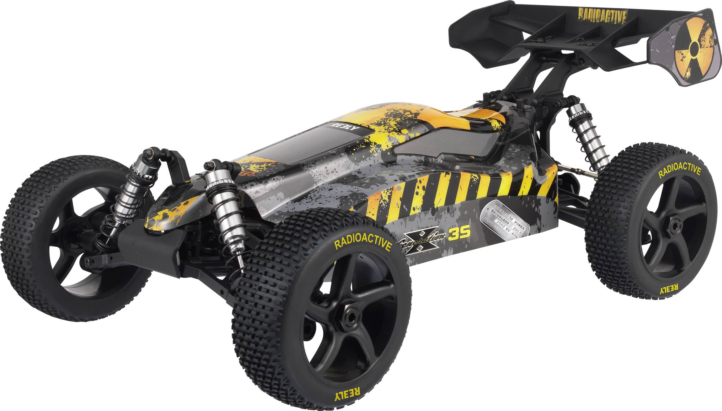 Reely Generation X 3S  Brushless 1:8 XS RC Modellauto Elektro Buggy Allradantrieb (4WD) 100% RtR 2,4 GHz inkl. Akku, Ladegerät und Senderbatterien