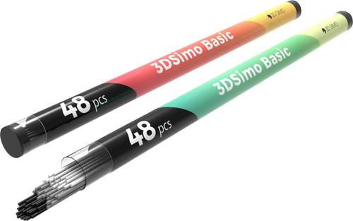 3D Simo PCL 2 Filament-Paket 50g Weiß, Grau, Schwarz
