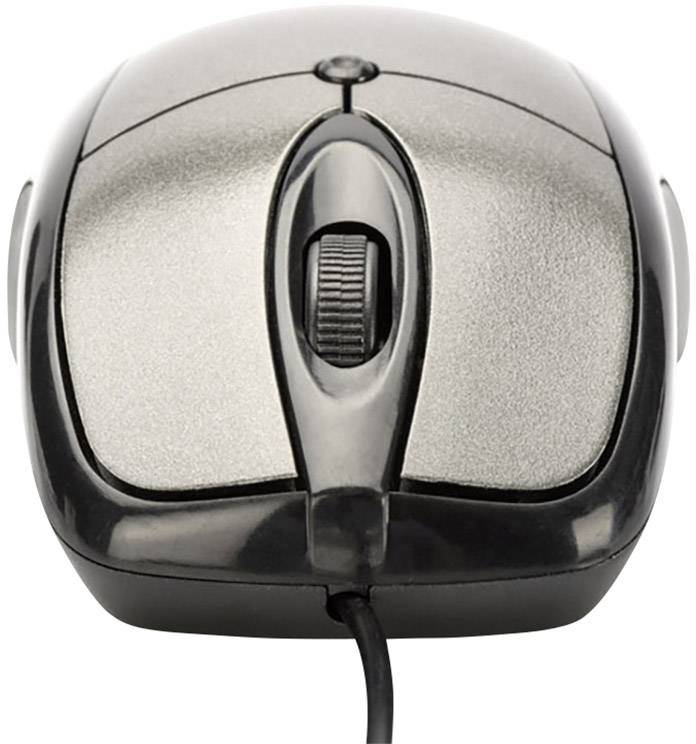 Ednet 81046 Ergonomische Maus USB Optisch Anthrazit, Schwarz 3 Tasten 800 dpi Ergonomisch