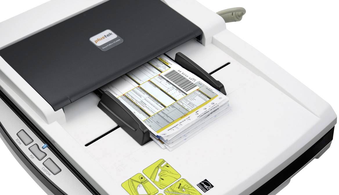 Plustek SmartOffice PL4080 Duplex-Dokumentenscanner A4 1200 x 600 dpi 40 Seiten/min, 80 Bilder/min USB