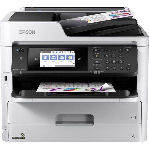 Epson WorkForce Pro WF-C5710DWF Farb Tintenstrahl Multifunktionsdrucker A4 Drucker, Scanner, Kopierer, Fax LAN, WLAN, NFC, Duplex