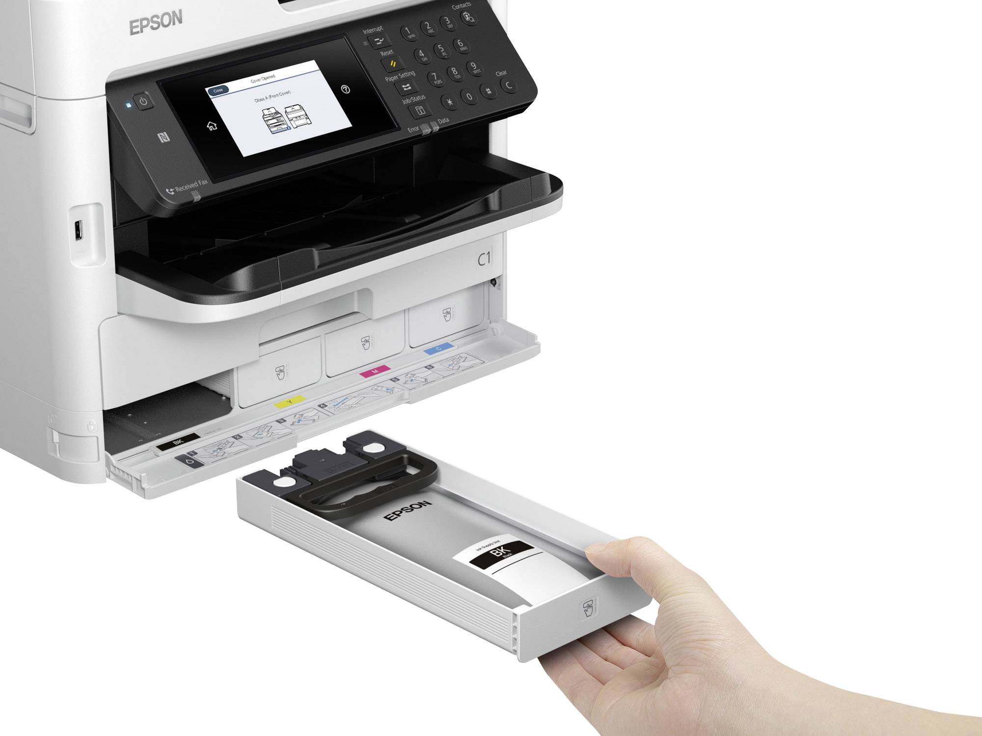 Epson WorkForce Pro WF-C5710DWF Multifunktionsdrucker Tintenstrahl Farbe A4 Drucker, Scanner, Kopierer, Fax LAN, WLAN, NFC, Duplex, Duplex-ADF